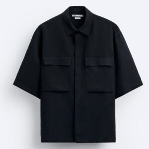 Black Double Pocket Shirt