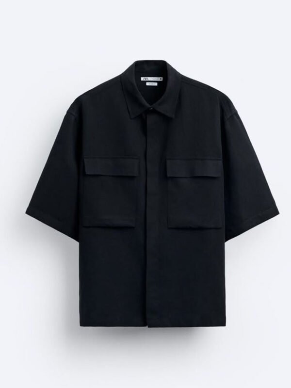 Black Double Pocket Shirt